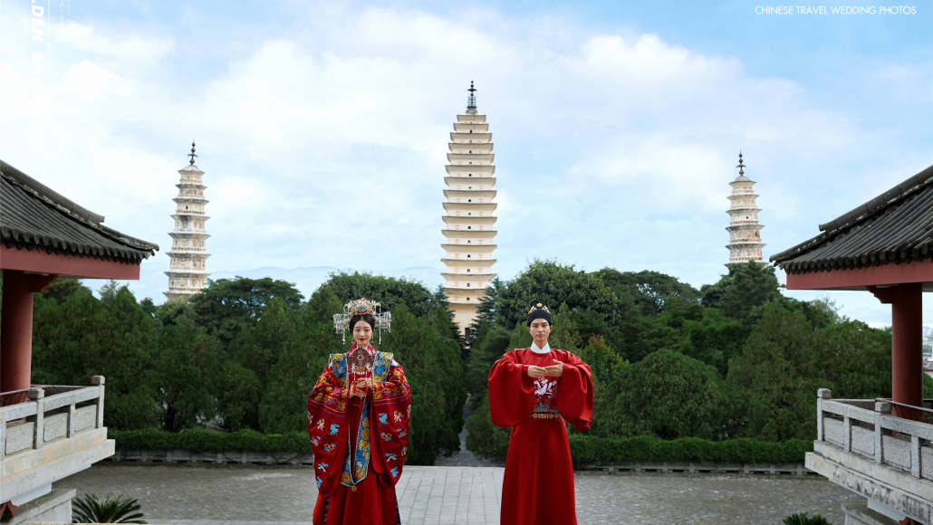 崇聖三塔——三塔遠(yuǎn)景